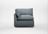 Astrid Corner Unit Capelo Linen-Cotton Mineral / Natural Beech