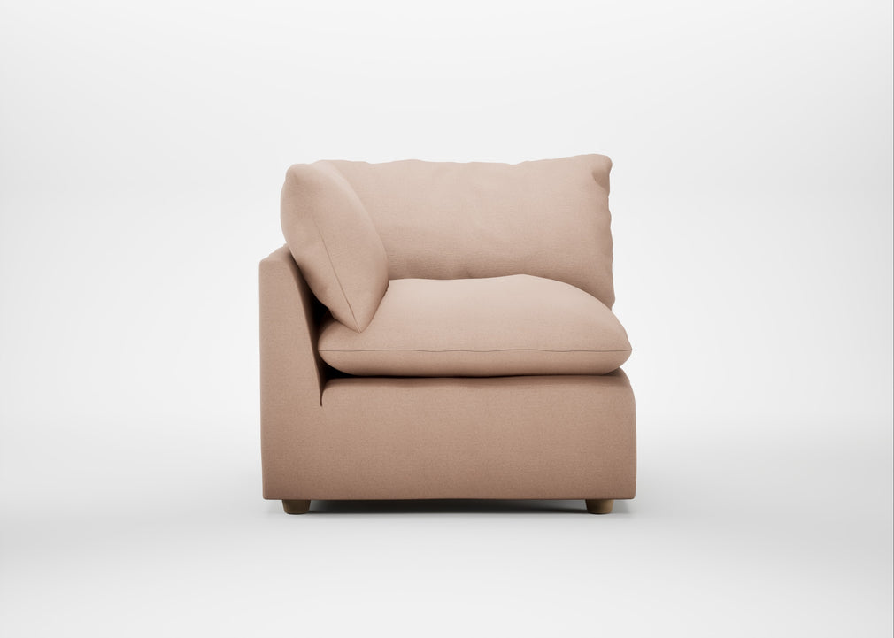 Astrid Corner Unit Capelo Linen-Cotton Rosedale / Natural Beech