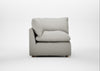 Astrid Corner Unit Melton Wool Limestone / Natural Beech