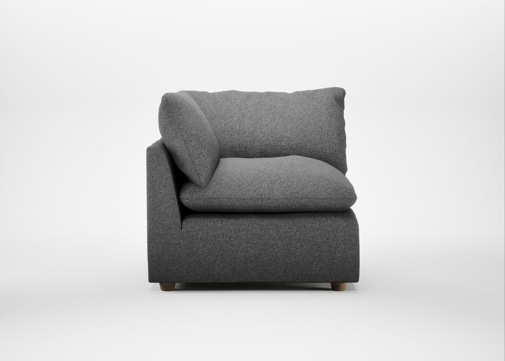 Astrid Corner Unit Melton Wool Shale / Natural Beech