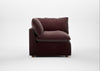 Astrid Corner Unit Smart Luxe Velvet Acorn / Natural Beech