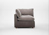 Astrid Corner Unit Smart Luxe Velvet Mushroom / Natural Beech