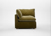 Astrid Corner Unit Smart Luxe Velvet Peridot / Natural Beech