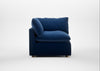 Astrid Corner Unit Cotton Velvet Midnight / Natural Beech