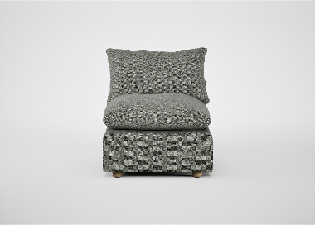 Astrid Single Unit Boucle Tweed Lapis / Natural Beech