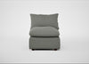 Astrid Single Unit Boucle Tweed Lapis / Walnut Stained Beech