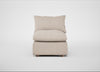 Astrid Single Unit Boucle Tweed Pearl / Natural Beech
