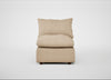 Astrid Single Unit Capelo Linen-Cotton Bamboo / Walnut Stained Beech