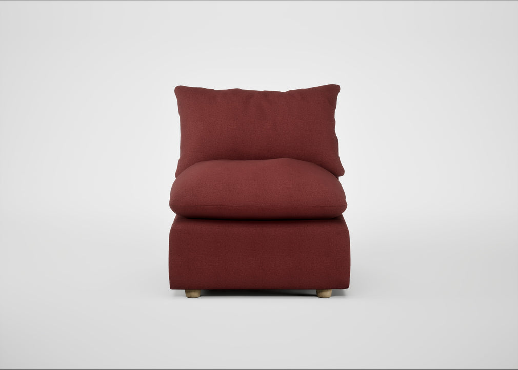 Astrid Single Unit Capelo Linen-Cotton Etruscan Red / Natural Beech