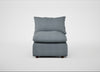 Astrid Single Unit Capelo Linen-Cotton Mineral / Walnut Stained Beech