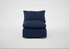Astrid Single Unit Melton Wool New Navy / Natural Beech