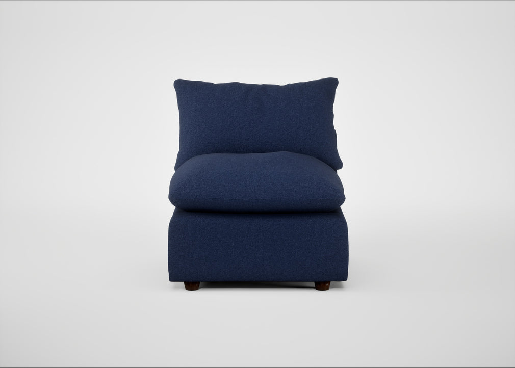 Astrid Single Unit Melton Wool New Navy / Walnut Stained Beech