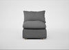 Astrid Single Unit Melton Wool Shale / Natural Beech
