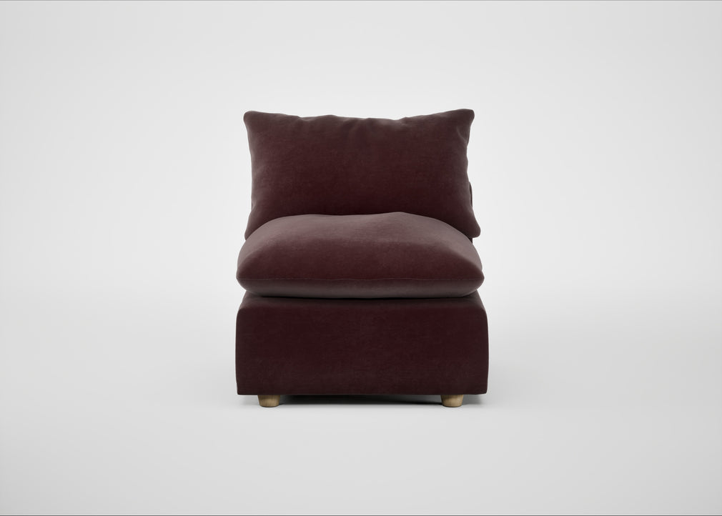 Astrid Single Unit Smart Luxe Velvet Acorn / Natural Beech