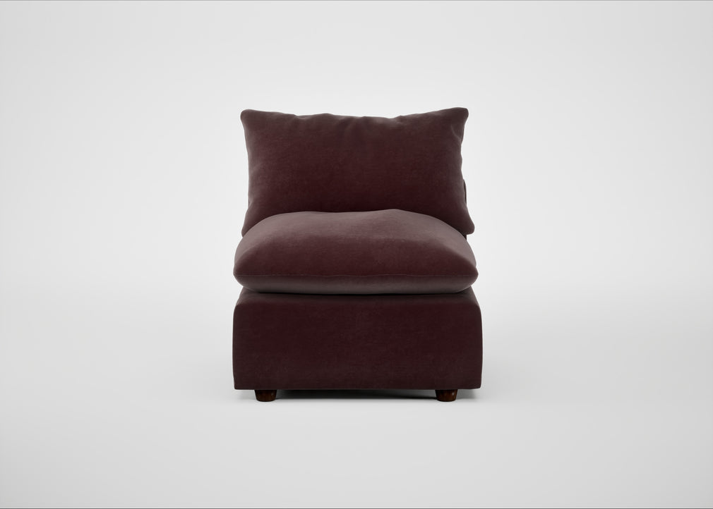 Astrid Single Unit Smart Luxe Velvet Acorn / Walnut Stained Beech
