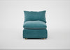 Astrid Single Unit Smart Luxe Velvet Airforce Blue / Natural Beech