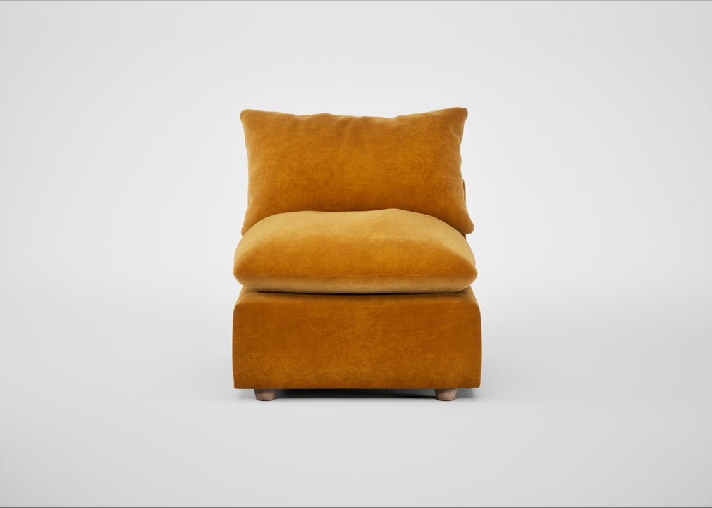 Astrid Single Unit Smart Luxe Velvet Cognac / Natural Beech