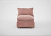 Astrid Single Unit Smart Luxe Velvet Dusky Pink / Natural Beech