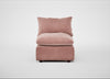 Astrid Single Unit Smart Luxe Velvet Dusky Pink / Walnut Stained Beech
