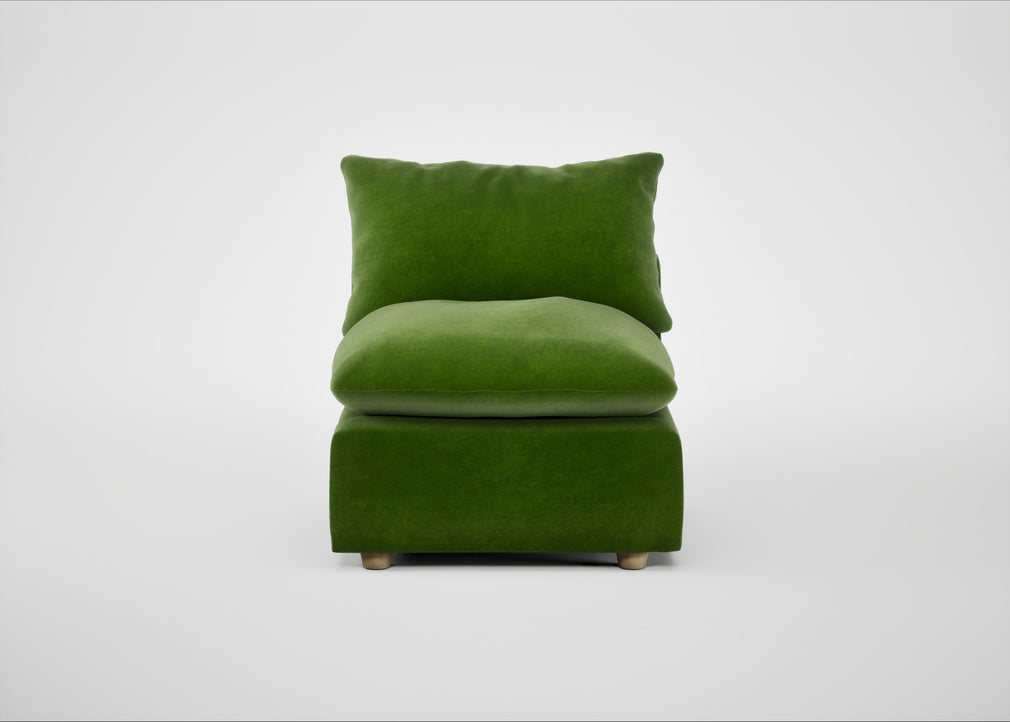 Astrid Single Unit Smart Luxe Velvet Grass / Natural Beech