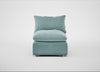 Astrid Single Unit Smart Luxe Velvet Mineral Blue / Natural Beech