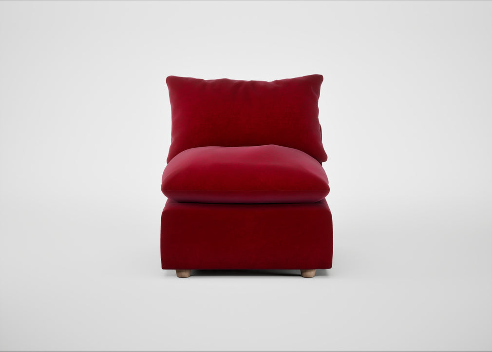 Astrid Single Unit Smart Luxe Velvet Mulberry / Natural Beech