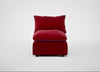 Astrid Single Unit Smart Luxe Velvet Mulberry / Walnut Stained Beech