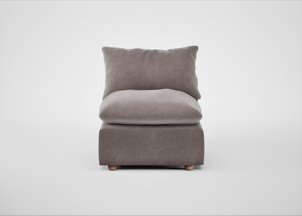 Astrid Single Unit Smart Luxe Velvet Mushroom / Natural Beech