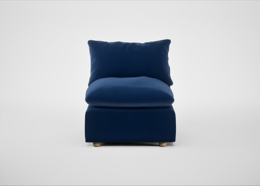 Astrid Single Unit Cotton Velvet Midnight / Natural Beech