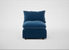Astrid Single Unit Cotton Velvet Petrol / Walnut Stained Beech