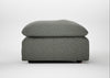 Astrid Ottoman Boucle Tweed Lapis / Walnut Stained Beech