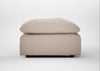 Astrid Ottoman Boucle Tweed Pearl / Walnut Stained Beech