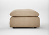 Astrid Ottoman Capelo Linen-Cotton Bamboo / Walnut Stained Beech