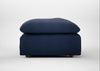 Astrid Ottoman Capelo Linen-Cotton Inkspot / Natural Beech