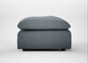 Astrid Ottoman Capelo Linen-Cotton Mineral / Walnut Stained Beech