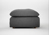 Astrid Ottoman Melton Wool Shale / Natural Beech