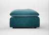 Astrid Ottoman Smart Luxe Velvet Airforce Blue / Walnut Stained Beech
