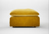 Astrid Ottoman Smart Luxe Velvet Canary / Natural Beech