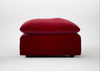 Astrid Ottoman Smart Luxe Velvet Mulberry / Walnut Stained Beech