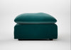 Astrid Ottoman Smart Luxe Velvet Ocean Green / Walnut Stained Beech