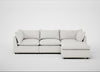 Astrid Right Hand Facing Corner Chaise Sofa Capelo Linen-Cotton Sea Salt / Walnut Stained Beech