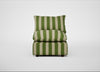 Astrid Single Unit Capelo Linen-Cotton Stripe Green / Walnut Stained Beech