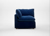 Astrid Corner Unit Smart Velvet Dusk / Natural Beech