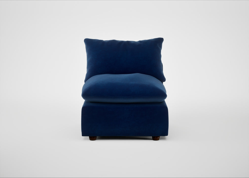 Astrid Single Unit Smart Velvet Dusk / Walnut Stained Beech
