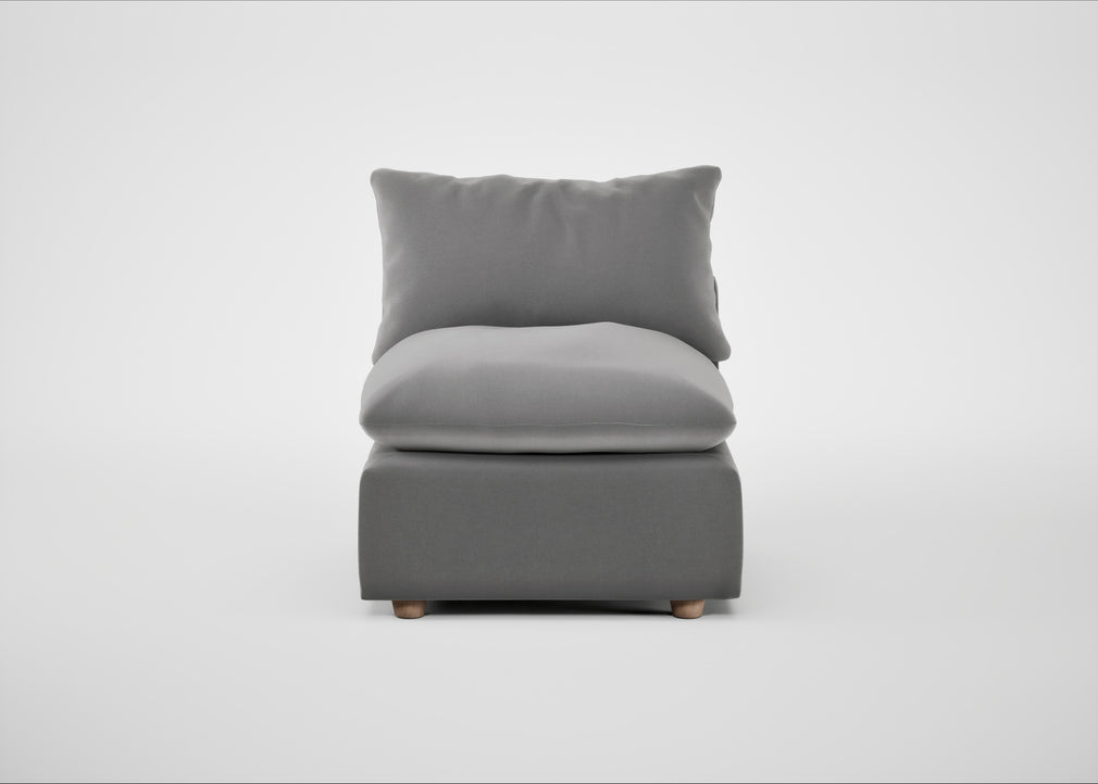Astrid Single Unit Smart Velvet Mercury / Natural Beech