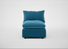 Astrid Single Unit Smart Velvet Ocean Blue / Walnut Stained Beech