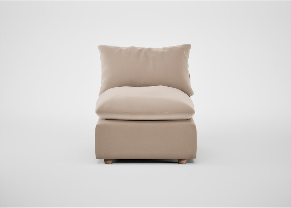 Astrid Single Unit Smart Velvet Pebble / Natural Beech