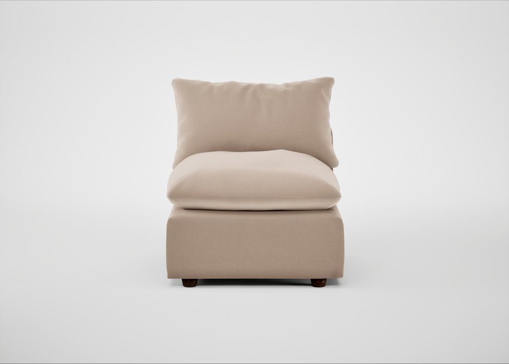 Astrid Single Unit Smart Velvet Pebble / Walnut Stained Beech