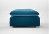 Astrid Ottoman Smart Velvet Ocean Blue / Natural Beech