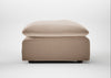Astrid Ottoman Smart Velvet Pebble / Walnut Stained Beech